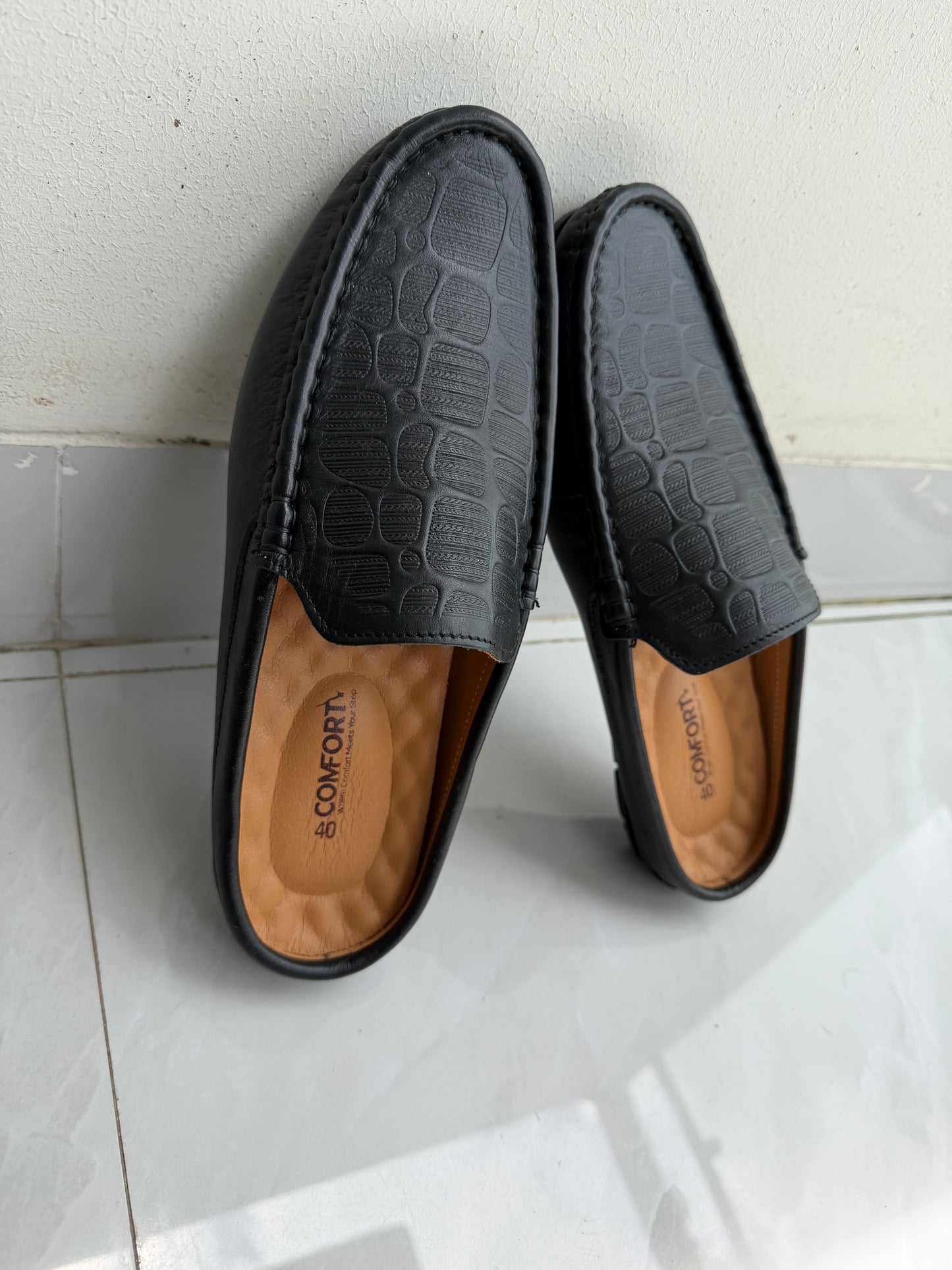 Men's Premium Half Loafers | Genuine Leather Slip-On Shoes