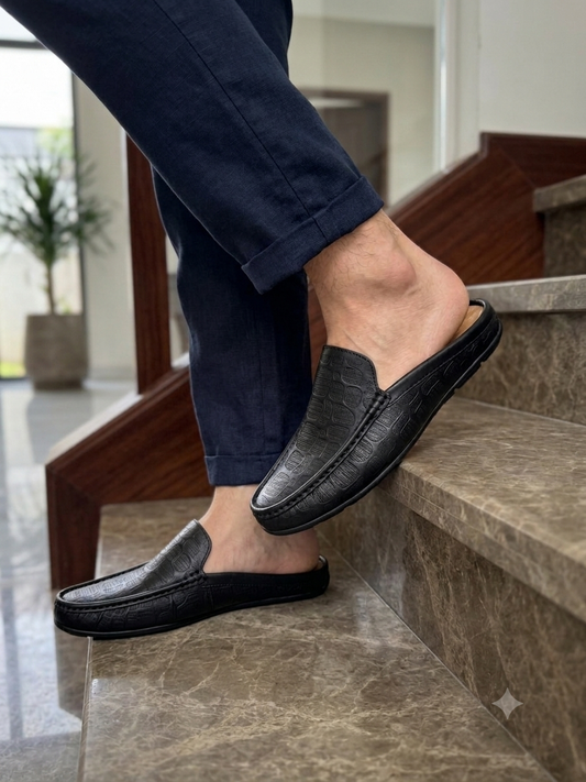 Men's Premium Half Loafers | Genuine Leather Slip-On Shoes