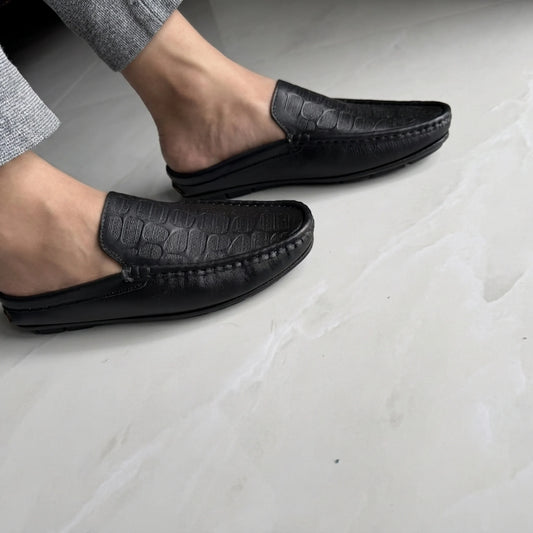 Men's Premium Half Loafers | Genuine Leather Slip-On Shoes
