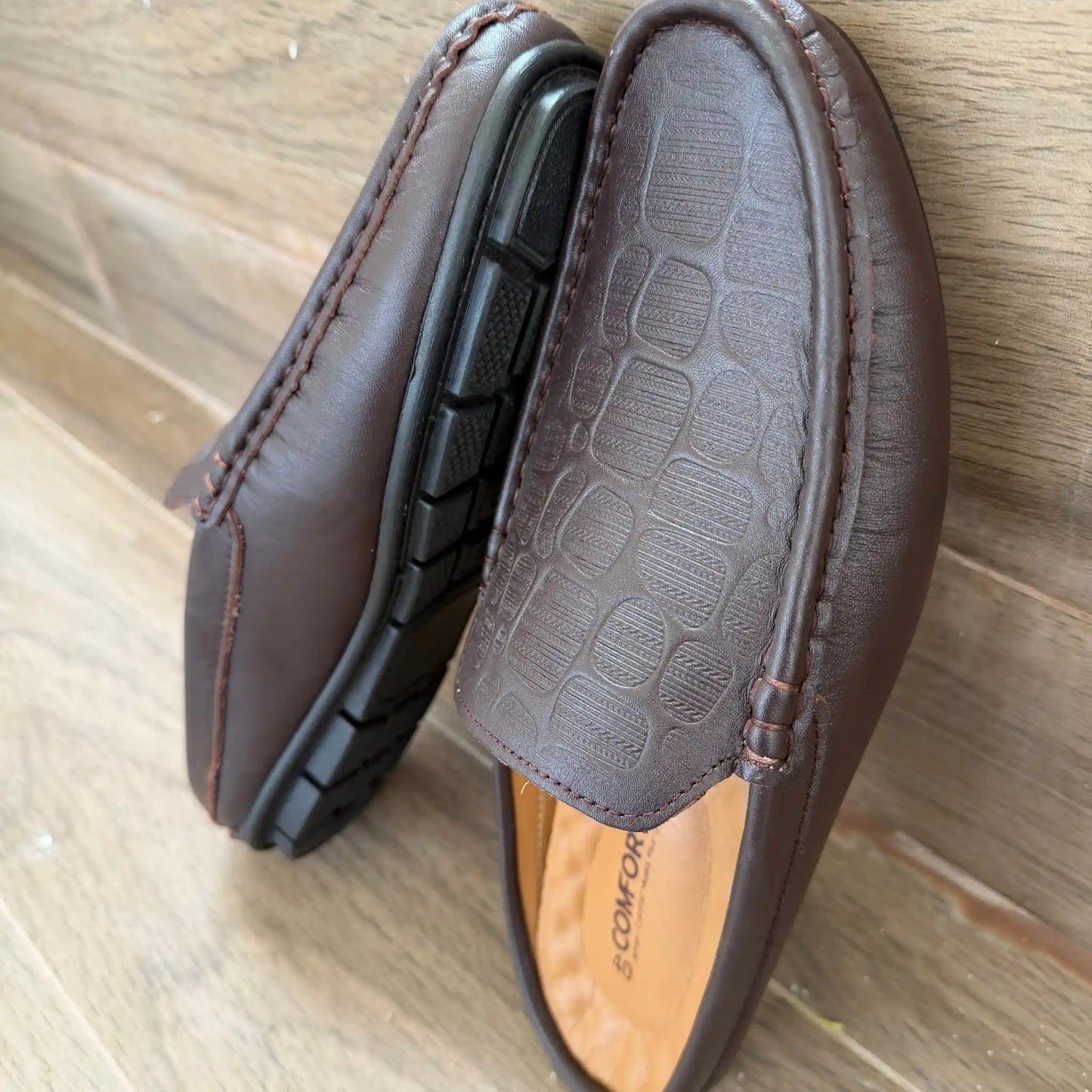 Premium Cow Leather Half Loafers with Doctor Insole