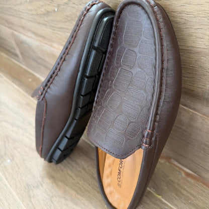 Premium Cow Leather Half Loafers with Doctor Insole