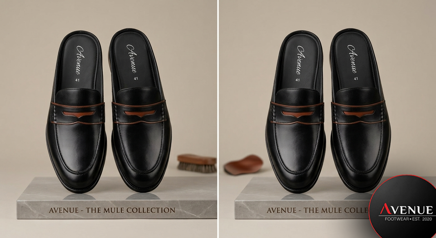 Men's Premium Half Loafers | Genuine Leather Slip-On Shoes